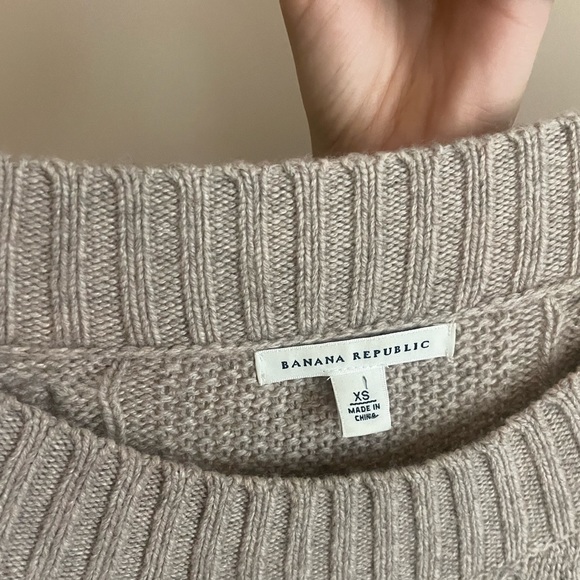 Banana Republic Beige Knit Dress - Picture 2 of 3